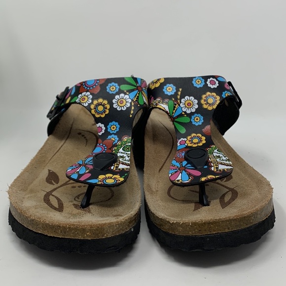 Romika floral cork wedge sandals - Picture 3 of 12